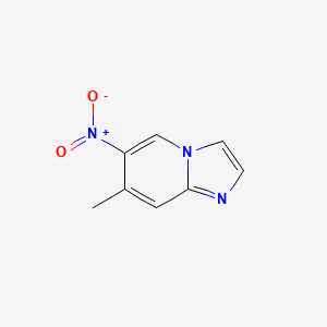 molecular formula C8H7N3O2 B1523304 7-Methyl-6-nitroimidazo[1,2-a]pyridine CAS No. 960505-77-5
