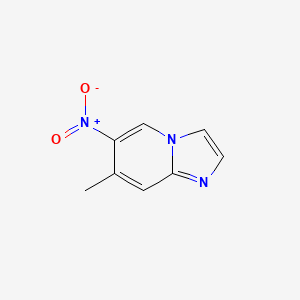 molecular formula C8H7N3O2 B1523304 7-Methyl-6-nitro-imidazo[1,2-a]pyridine CAS No. 960505-77-5
