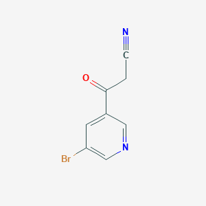 molecular formula C8H5BrN2O B1523312 3-(5-Bromopyridin-3-yl)-3-oxopropanenitrile CAS No. 887594-04-9