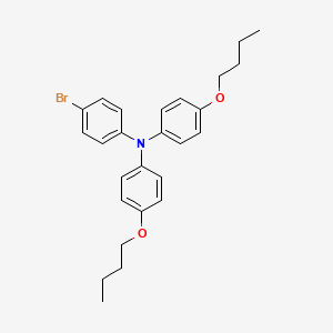 molecular formula C26H30BrNO2 B1523315 4-Bromo-N,N-bis(4-butoxyphenyl)aniline CAS No. 666711-17-7