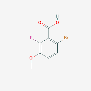 molecular formula C8H6BrFO3 B1523317 6-Bromo-2-fluoro-3-methoxybenzoic acid CAS No. 935534-45-5