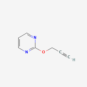 molecular formula C7H6N2O B1523318 2-(Prop-2-YN-1-yloxy)pyrimidine CAS No. 944903-33-7