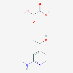 molecular formula C9H12N2O5 B1523320 1-(2-Amino-pyridin-4-YL)-ethanol oxalate CAS No. 1187932-55-3