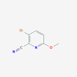 molecular formula C7H5BrN2O B1523325 3-Bromo-6-methoxypicolinonitrile CAS No. 1186637-43-3