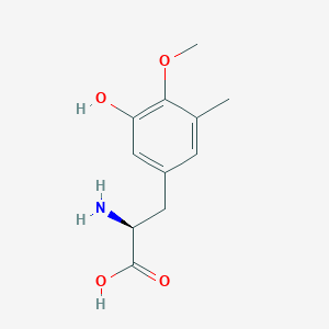 molecular formula C11H15NO4 B15233287 3-hydroxy-O,5-dimethyl-L-tyrosine 