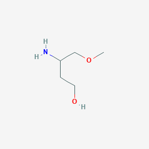 molecular formula C5H13NO2 B1523329 3-Amino-4-methoxybutan-1-ol CAS No. 1334146-51-8