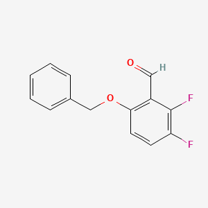 molecular formula C14H10F2O2 B1523341 2,3-Difluoro-6-(phenylmethoxy)benzaldehyde CAS No. 947279-31-4