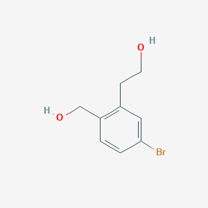 molecular formula C9H11BrO2 B1523342 2-(5-Bromo-2-hydroxymethylphenyl)ethanol CAS No. 1353101-75-3