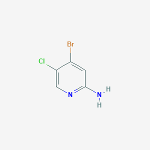 molecular formula C5H4BrClN2 B1523344 4-Bromo-5-chloropyridin-2-amine CAS No. 1187449-01-9