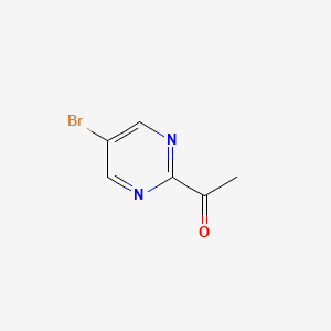 molecular formula C6H5BrN2O B1523359 1-(5-Bromopyrimidin-2-yl)ethanone CAS No. 1189169-37-6