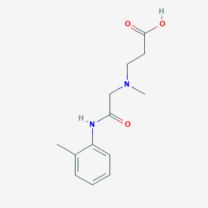 molecular formula C13H18N2O3 B1523362 3-[Methyl({[(2-methylphenyl)carbamoyl]methyl})amino]propanoic acid CAS No. 1184267-73-9