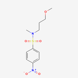 molecular formula C11H16N2O5S B15233639 N-(3-Methoxypropyl)-N-methyl-4-nitrobenzenesulfonamide 