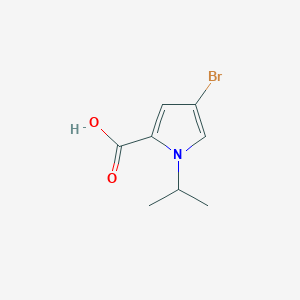 molecular formula C8H10BrNO2 B1523364 4-bromo-1-(propan-2-yl)-1H-pyrrole-2-carboxylic acid CAS No. 1306604-97-6