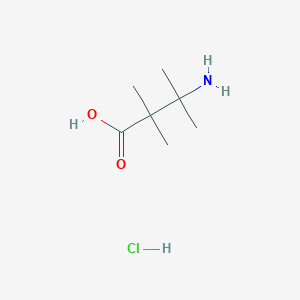 molecular formula C7H16ClNO2 B1523365 3-氨基-2,2,3-三甲基丁酸盐酸盐 CAS No. 17072-53-6