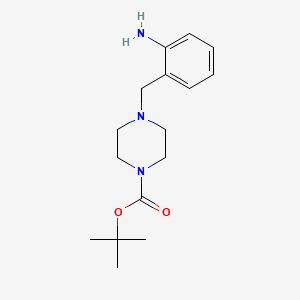 molecular formula C16H25N3O2 B1523372 2-(1-Boc-哌嗪-4-基甲基)-苯胺 CAS No. 885278-02-4