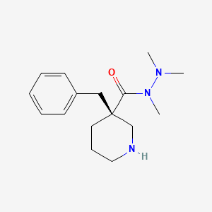 molecular formula C16H25N3O B1523374 (R)-3-benzyl-N,N',N'-trimethylpiperidine-3-carbohydrazide CAS No. 339539-84-3