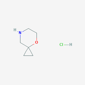 molecular formula C6H12ClNO B1523378 4-氧杂-7-氮杂螺[2.5]辛烷盐酸盐 CAS No. 1427195-23-0