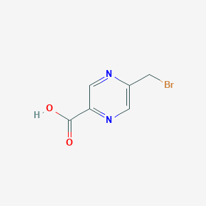 molecular formula C6H5BrN2O2 B1523384 5-(bromomethyl)-2-Pyrazinecarboxylic acid CAS No. 782434-80-4