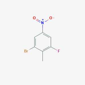molecular formula C7H5BrFNO2 B1523386 2-溴-6-氟-4-硝基甲苯 CAS No. 207110-34-7