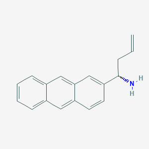molecular formula C18H17N B15233865 (1S)-1-(2-Anthryl)but-3-enylamine 