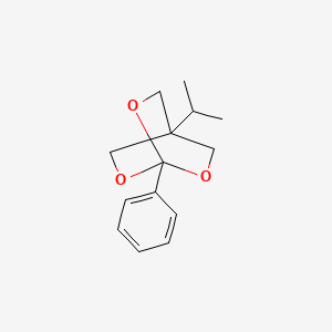 molecular formula C14H18O3 B15233873 Orthobenzoic acid, cyclic ester with 2-(hydroxymethyl)-2-isopropyl-1,3-propanediol CAS No. 70637-04-6