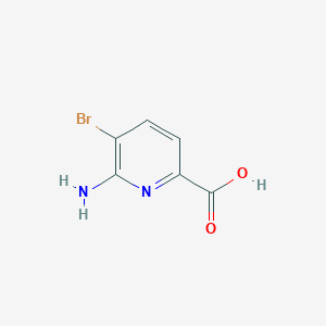 molecular formula C6H5BrN2O2 B1523389 6-Amino-5-bromopicolinic acid CAS No. 1221629-04-4