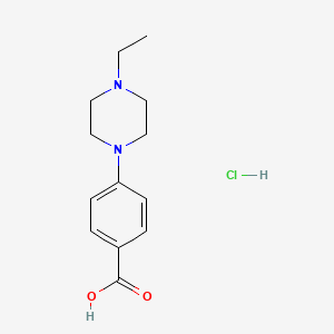 molecular formula C13H19ClN2O2 B1523395 4-(4-Ethylpiperazin-1-yl)benzoic acid hydrochloride CAS No. 940284-81-1