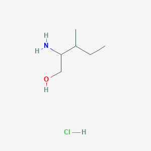 molecular formula C6H16ClNO B1523406 2-Amino-3-methylpentan-1-ol hydrochloride CAS No. 1333794-25-4