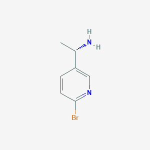 molecular formula C7H9BrN2 B1523409 (S)-1-(6-Bromopyridin-3-YL)ethanamine CAS No. 1213594-37-6
