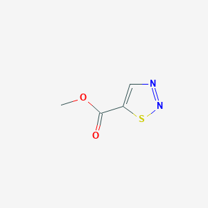 molecular formula C4H4N2O2S B15234125 Methyl 1,2,3-thiadiazole-5-carboxylate 