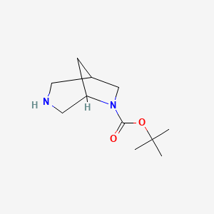 molecular formula C11H20N2O2 B1523413 叔丁基 3,6-二氮杂双环[3.2.1]辛烷-6-羧酸盐 CAS No. 194032-49-0