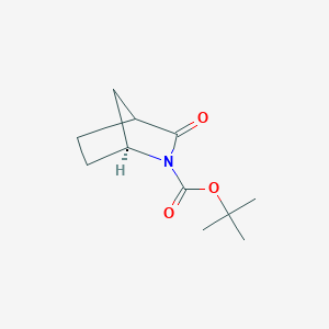 molecular formula C11H17NO3 B15234156 tert-Butyl(1S)-3-oxo-2-azabicyclo[2.2.1]heptane-2-carboxylate 