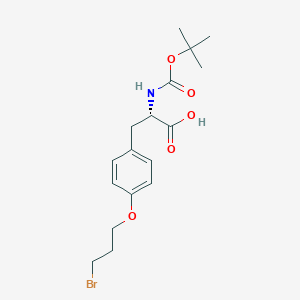 molecular formula C17H24BrNO5 B15234235 N-Boc-O-(3-bromopropyl)-L-tyrosine 