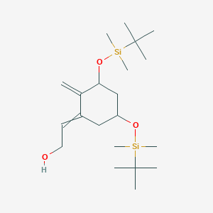 2-[3,5-bis[[tert-butyl(dimethyl)silyl]oxy]-2-methylidenecyclohexylidene]ethanol