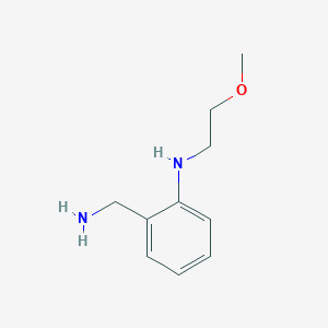 molecular formula C10H16N2O B1523429 2-(aminomethyl)-N-(2-methoxyethyl)aniline CAS No. 1247846-50-9