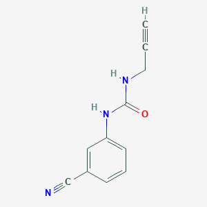 molecular formula C11H9N3O B1523431 1-(3-氰基苯基)-3-(丙-2-炔-1-基)脲 CAS No. 1249604-40-7