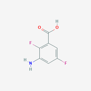molecular formula C7H5F2NO2 B1523438 3-Amino-2,5-difluorobenzoic acid CAS No. 1333537-82-8