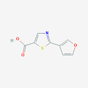 molecular formula C8H5NO3S B1523441 2-(Furan-3-yl)-1,3-thiazole-5-carboxylic acid CAS No. 1333946-90-9