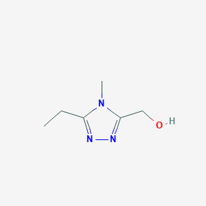 molecular formula C6H11N3O B1523445 (5-ethyl-4-methyl-4H-1,2,4-triazol-3-yl)methanol CAS No. 1311317-07-3