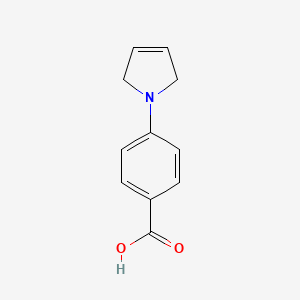 molecular formula C11H11NO2 B1523448 4-(2,5-dihydro-1H-pyrrol-1-yl)benzoic acid CAS No. 1334011-98-1
