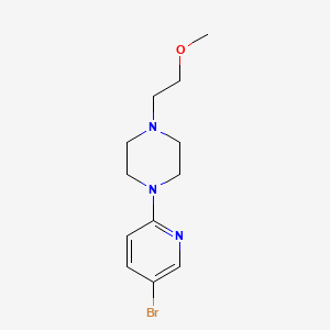 molecular formula C12H18BrN3O B1523454 1-(5-Bromopyridin-2-yl)-4-(2-methoxyethyl)piperazine CAS No. 1281000-76-7