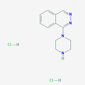molecular formula C12H16Cl2N4 B1523457 1-(Piperazin-1-yl)phthalazine dihydrochloride CAS No. 1333898-02-4