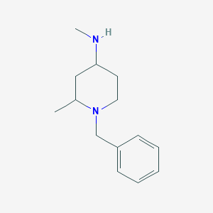 molecular formula C14H22N2 B1523468 1-benzyl-N,2-dimethylpiperidin-4-amine CAS No. 1248088-14-3