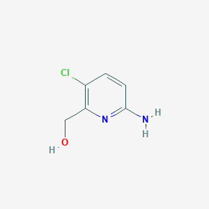 molecular formula C6H7ClN2O B1523471 (6-Amino-3-chloropyridin-2-yl)methanol CAS No. 1333779-89-7