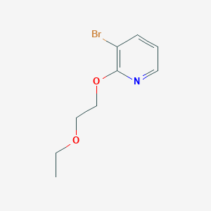 molecular formula C9H12BrNO2 B1523473 3-Bromo-2-(2-ethoxyethoxy)pyridine CAS No. 1248439-09-9