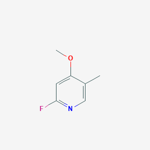 molecular formula C7H8FNO B15234746 2-Fluoro-4-methoxy-5-methylpyridine 
