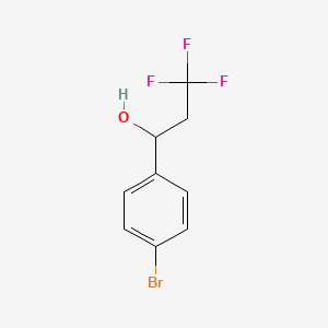 molecular formula C9H8BrF3O B1523476 1-(4-溴苯基)-3,3,3-三氟丙醇 CAS No. 13541-19-0