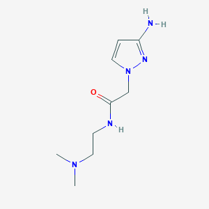 2-(3-amino-1H-pyrazol-1-yl)-N-[2-(dimethylamino)ethyl]acetamide