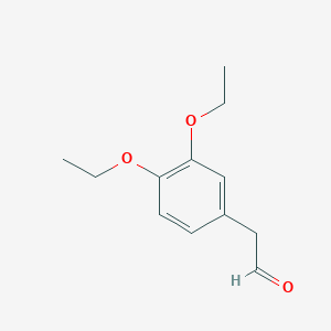 molecular formula C12H16O3 B1523480 2-(3,4-Diethoxyphenyl)acetaldehyde CAS No. 62618-37-5