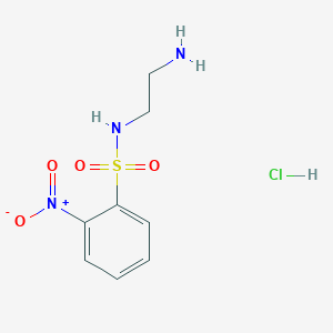 molecular formula C8H12ClN3O4S B1523489 N-(2-Aminoethyl)-2-nitrobenzenesulfonamide Hydrochloride CAS No. 92504-03-5